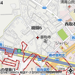 毎日新聞・日本経済新聞　高石販売所周辺の地図