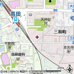 奈良県大和高田市三和町2-58周辺の地図