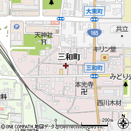 奈良県大和高田市三和町7-11周辺の地図