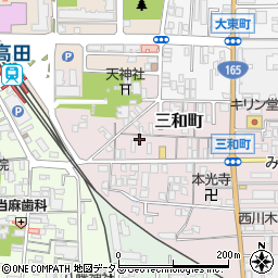 奈良県大和高田市三和町8-12周辺の地図
