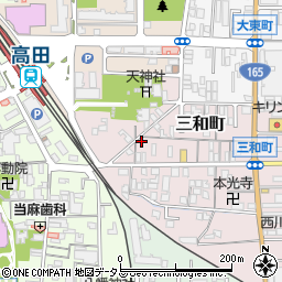奈良県大和高田市三和町8-7周辺の地図