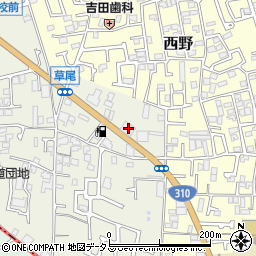 大阪府堺市東区草尾570周辺の地図