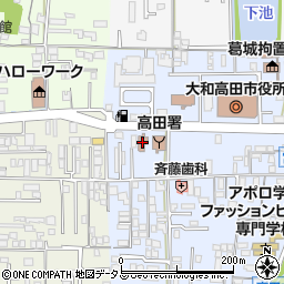 奈良県高田こども家庭相談センター周辺の地図