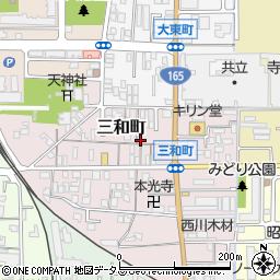 奈良県大和高田市三和町4-20周辺の地図