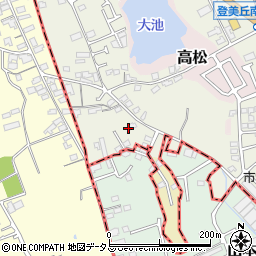大阪府堺市東区草尾417周辺の地図