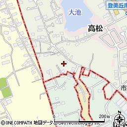 大阪府堺市東区草尾417周辺の地図