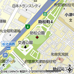 助松公園周辺の地図
