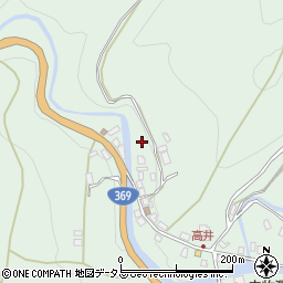 奈良県宇陀市榛原高井周辺の地図