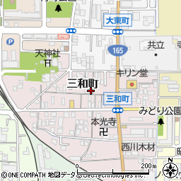奈良県大和高田市三和町3-22周辺の地図