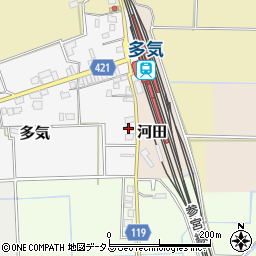 松阪警察署　多気警察官駐在所周辺の地図