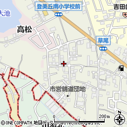 大阪府堺市東区草尾353-30周辺の地図