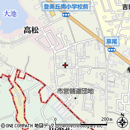 大阪府堺市東区草尾353-38周辺の地図