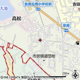 大阪府堺市東区草尾353-77周辺の地図