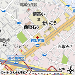 コノミヤ　新高石店周辺の地図