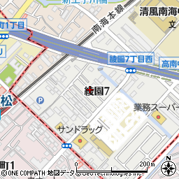 マンション北助松周辺の地図