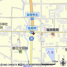 奈良県葛城市當麻385周辺の地図
