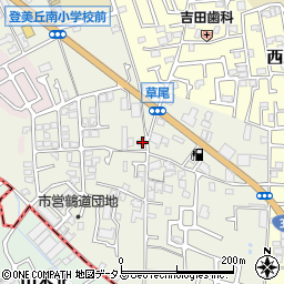 大阪府堺市東区草尾538周辺の地図