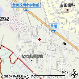 大阪府堺市東区草尾540周辺の地図