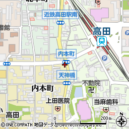 奈良県大和高田市内本町6-1周辺の地図