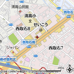餃子の王将 国道高石店周辺の地図