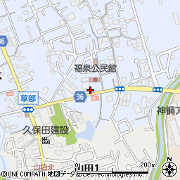 西堺警察署福泉交番周辺の地図