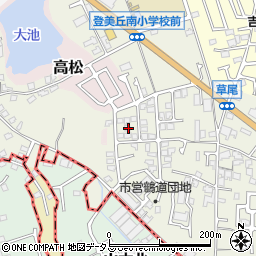 大阪府堺市東区草尾353-40周辺の地図