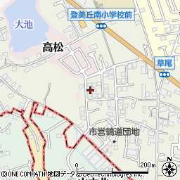 大阪府堺市東区草尾353-45周辺の地図