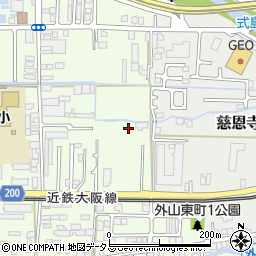 奈良県桜井市外山周辺の地図