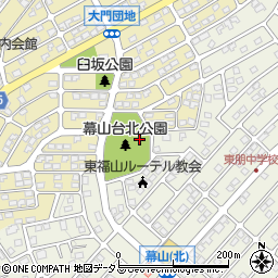 幕山台北公園周辺の地図