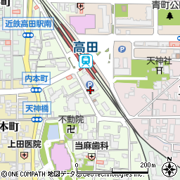 ＪＲ高田駅西側駐車場周辺の地図