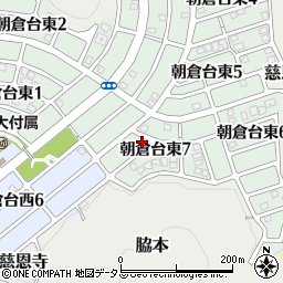 奈良県桜井市朝倉台東7丁目596周辺の地図