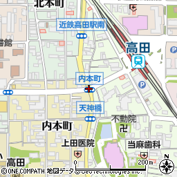 内本町周辺の地図