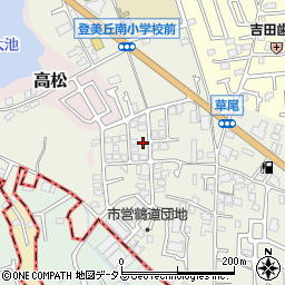 大阪府堺市東区草尾353-27周辺の地図