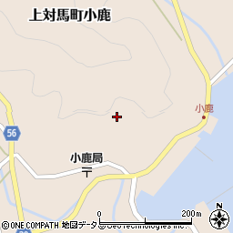 長崎県対馬市上対馬町小鹿周辺の地図