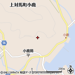 長崎県対馬市上対馬町小鹿周辺の地図