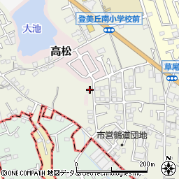 大阪府堺市東区草尾353-48周辺の地図