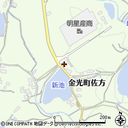 岡山県浅口市金光町佐方2981-3周辺の地図