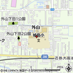 桜井市立城島小学校周辺の地図
