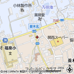 萬崎自動車周辺の地図