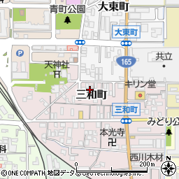 奈良県大和高田市三和町3-13周辺の地図