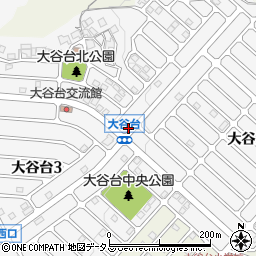 広島県福山市大谷台周辺の地図