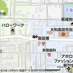 ピザハット　大和高田店周辺の地図