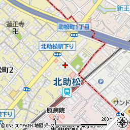 ファミリーマート泉大津北助松店周辺の地図