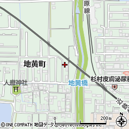 奈良県橿原市地黄町195-7周辺の地図