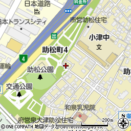 助松長寿園周辺の地図