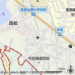 大阪府堺市東区草尾549周辺の地図