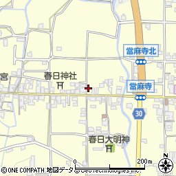 奈良県葛城市當麻180-2周辺の地図