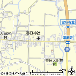 奈良県葛城市當麻266周辺の地図