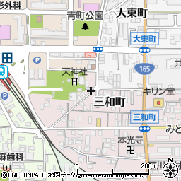 奈良県大和高田市三和町2-45周辺の地図