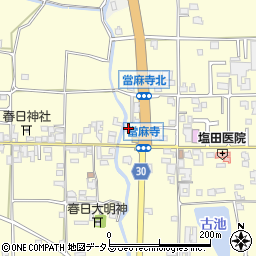 奈良県葛城市當麻390-1周辺の地図